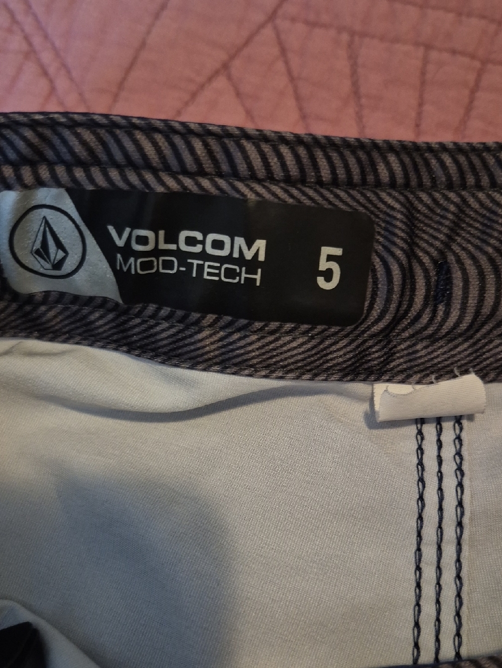 Volcom Boys Blue Tie-Dye Athletic Boardshorts - Picture 2 of 4